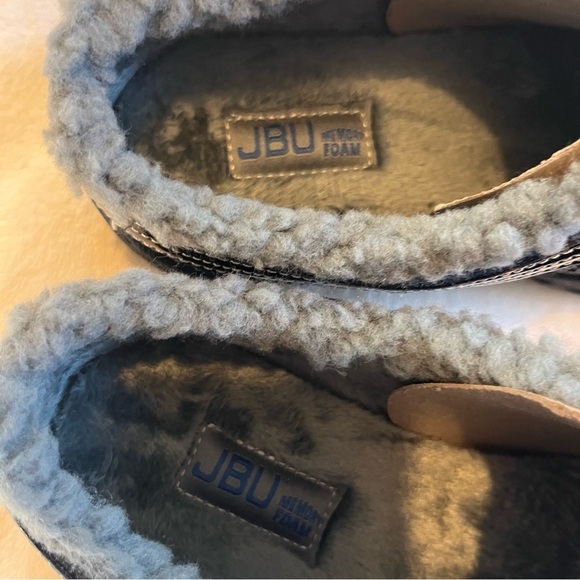 JBU Ginger Faux Shearling Lined Slip On Casual Mules 6 - Picture 7 of 9